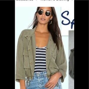 Splendid army green camp jacket sz L